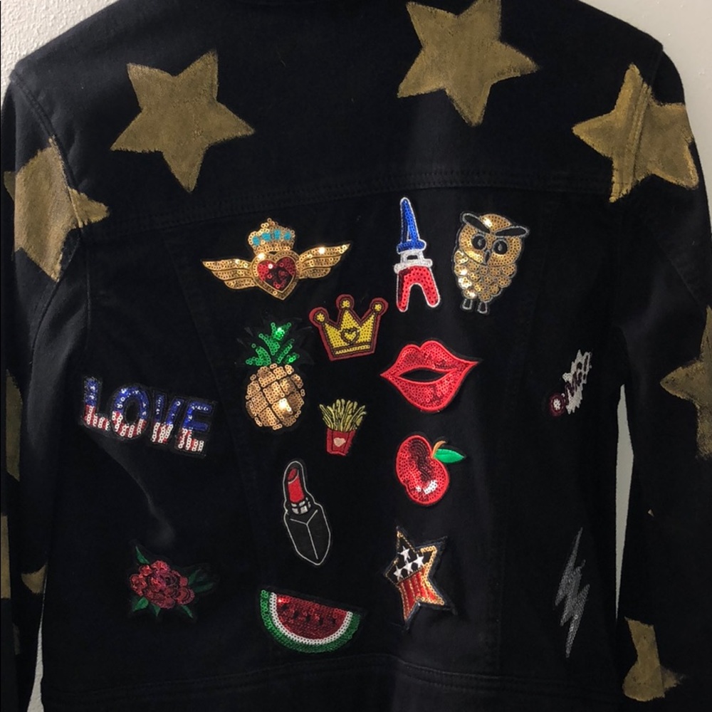 Chambrai Los Angeles Black Jean Jacket - Picture 2 of 8